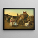 Rebecca und Éliézer - Alexandre Cabanel — gerahmtes Bild an der Wand