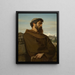 Ein junger römischer Mönch Denker - Alexandre Cabanel — gerahmtes Bild an der Wand