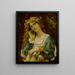 D- Kunstdruck des Gemäldes Écoutant La Voix D'écho - Alexandre Cabanel — gerahmtes Bild an der Wand