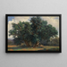 Landschaft mit Eichen - Alexandre Calame — gerahmtes Bild an der Wand