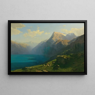 Alexandre Calame - View Of Lake Lucerne From Seelisberg.webp