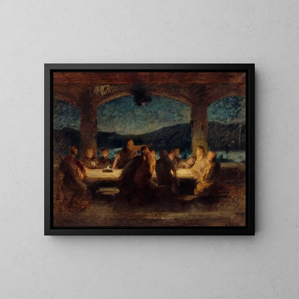 Das letzte Abendmahl - Alexandre Falguière — gerahmtes Bild an der Wand