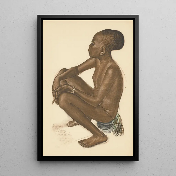 Zeichnungen und Gemälde Afrikas pl 34 - Alexandre Iacovleff — gerahmtes Bild an der Wand