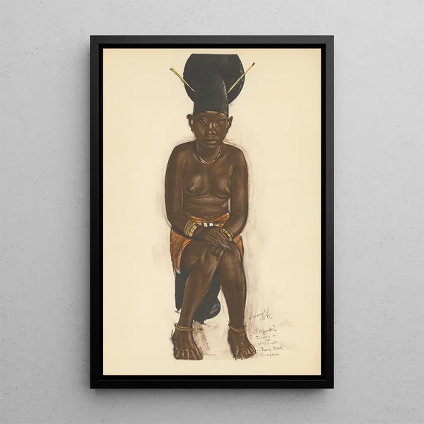 Reproduktion des Gemäldes Zeichnungen und Gemälde Afrikas pl 37 - Alexandre Iacovleff