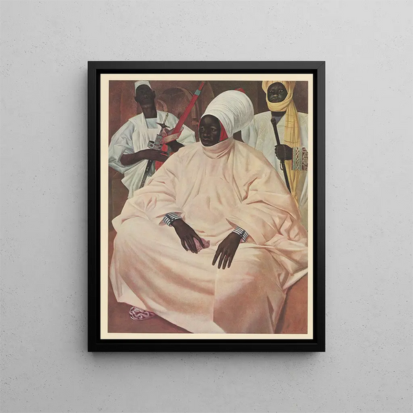 Afrikanische Zeichnungen und Gemälde Bd. 8 - Alexandre Iacovleff — gerahmtes Bild an der Wand
