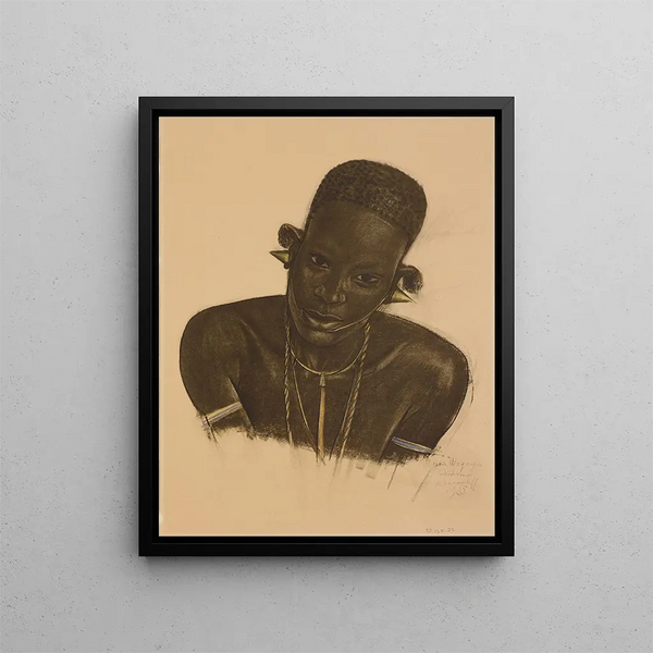 M'Gogo Dodoma - Alexandre Iacovleff — gerahmtes Bild an der Wand