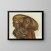 Mutter und Kind - Alexandre Iacovleff — gerahmtes Bild an der Wand