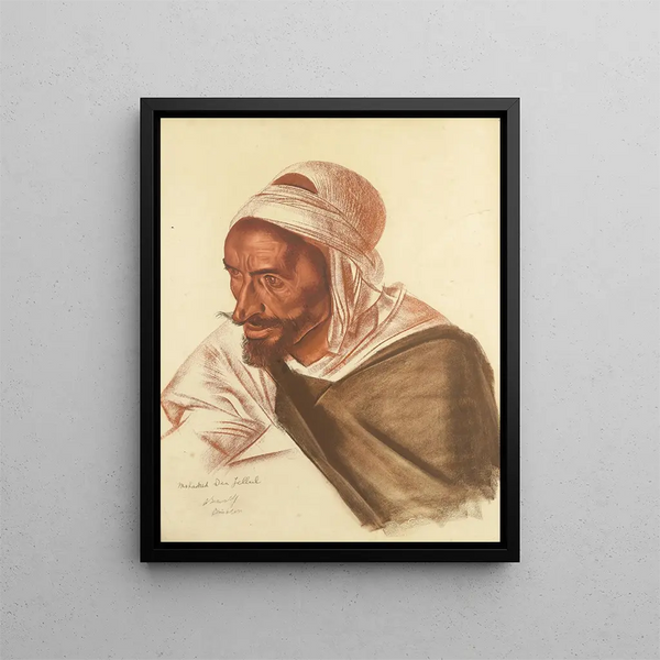 Portrait von Mohamed ben Jellul - Alexandre Iacovleff — gerahmtes Bild an der Wand