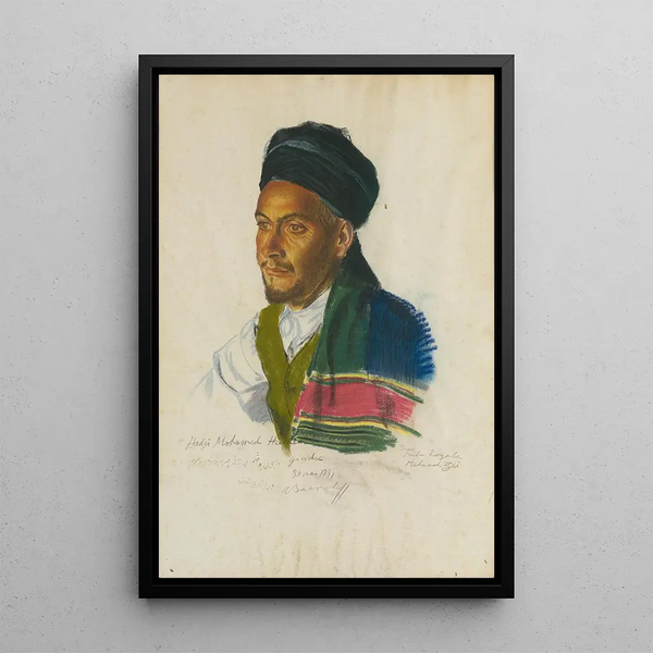 Reproduktion des Gemäldes Portrait de Haji Mohamed Hachem - Alexandre Iacovleff