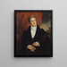Portrait von Jean-Georges Farcy 1800-1830 Schriftsteller - Alexandre Marie Colin — gerahmtes Bild an der Wand