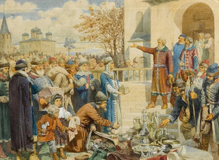Alexei Danilovich Kivshenko - Kozma Minins Appeal To Nizhny Novgorod In 1611.webp