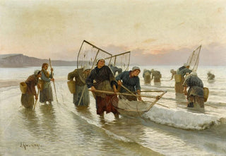 Alexei Danilovich Kivshenko - Prawn Fishing in Normandy.webp
