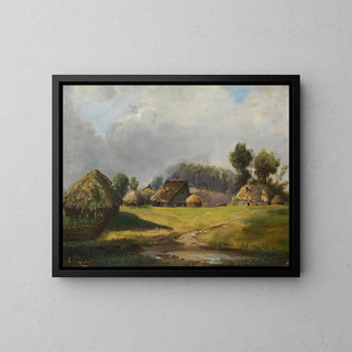 Alexei Kondratievich Savrasov - Village by the forest.webp