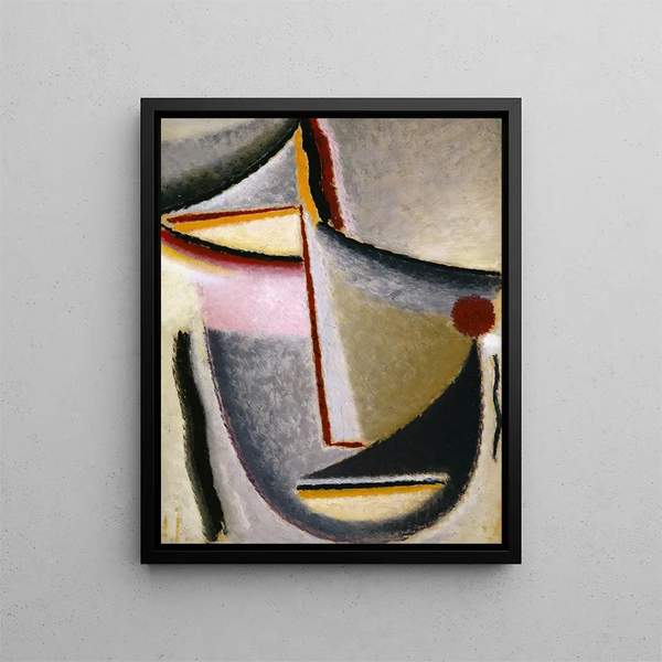 Abstrakter Kopf Konstruktiver Kopf - Alexej von Jawlensky — gerahmtes Bild an der Wand