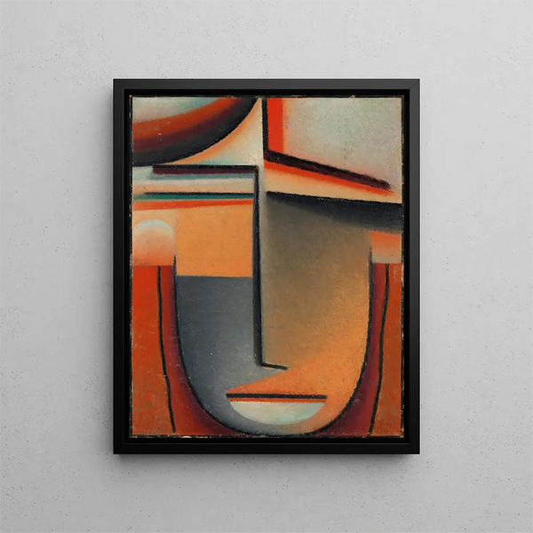Tête abstraite tragique - Alexej von Jawlensky — gerahmtes Bild an der Wand
