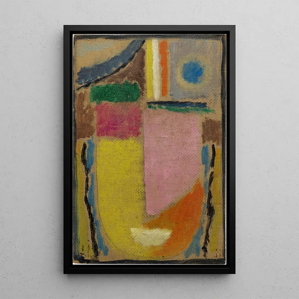 Abstrakter Kopf - Alexej von Jawlensky — gerahmtes Bild an der Wand