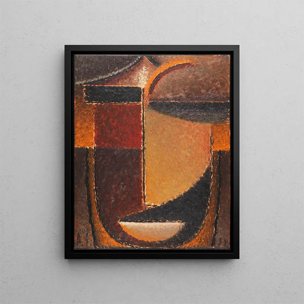 Tête abstraite orientale - Alexej von Jawlensky — gerahmtes Bild an der Wand