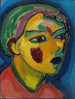 Poet Kopf Mystisch - Alexej von Jawlensky — Ansicht des Kunstwerks