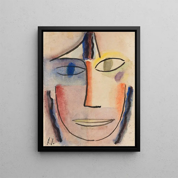 Tête de femme Femina - Alexej von Jawlensky — gerahmtes Bild an der Wand