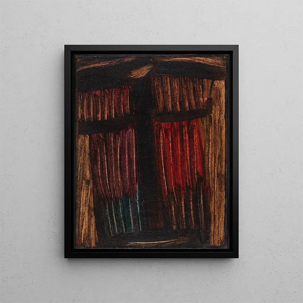 Große Stunden der Meditation vor der Geburt Christi - Alexej von Jawlensky — gerahmtes Bild an der Wand