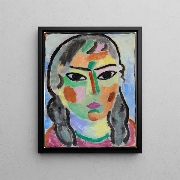 Mädchen - Alexej von Jawlensky — gerahmtes Bild an der Wand