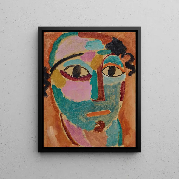 Tête mystique La Merveille - Alexej von Jawlensky — gerahmtes Bild an der Wand