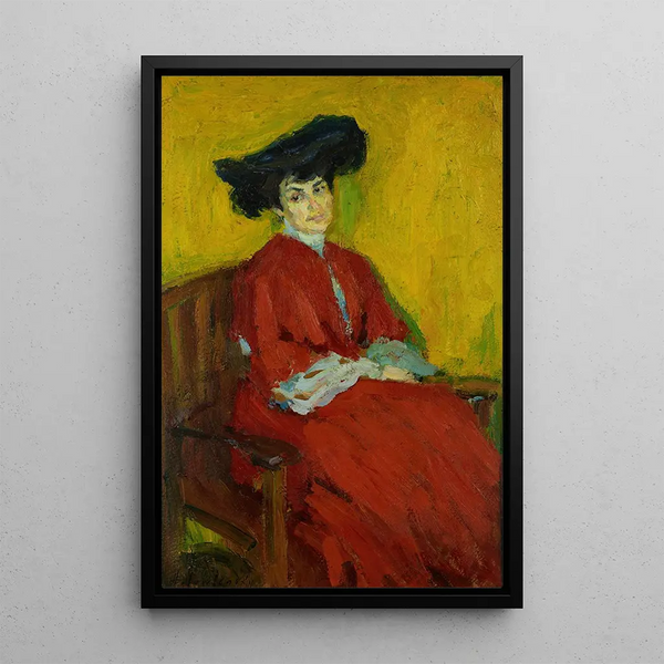 Reproduktion des Gemäldes Portrait von Madame Gindus - Alexej von Jawlensky