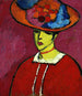 Schokko mit breitkrempigem Hut - Alexej von Jawlensky — Ansicht des Kunstwerks