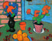 Stillleben mit Blumen und Orangen - Alexej von Jawlensky — Ansicht des Kunstwerks