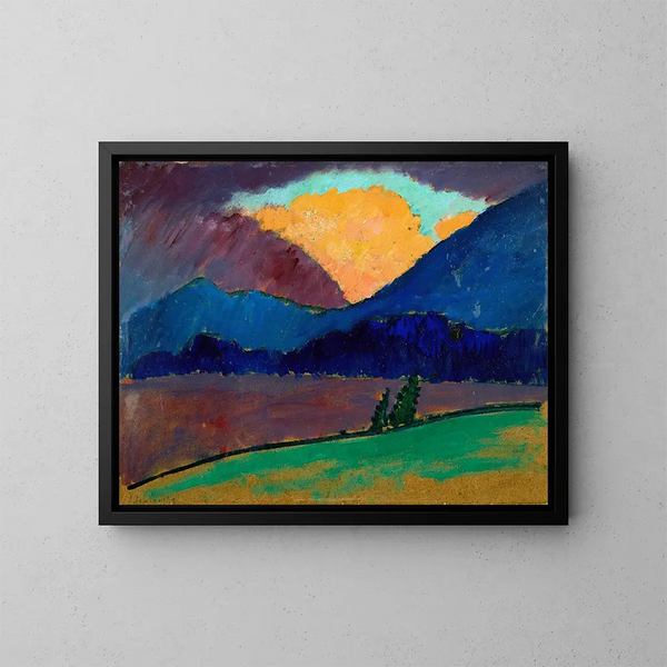 Sommerabend in Murnau - Alexej von Jawlensky — gerahmtes Bild an der Wand