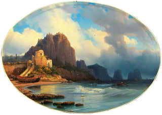 Alexey Petrovich Bogolyubov - A scene in Capri.webp