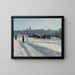 Winterlandschaft vom Meerespromenade in Stockholm - Alfred Bergström — gerahmtes Bild an der Wand