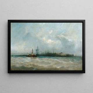 Alfred Copestick - New York from the Harbor Showing the Battery and Castle Garden.webp