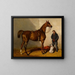 Atalante und ihr junger Mann - Alfred de Dreux — gerahmtes Bild an der Wand