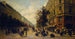 Warteschlange an der Tür eines Lebensmittelgeschäfts an der Ecke der Rue Réaumur und des Boulevard Sébastopol im November 1870 - Alfred Decaen — Ansicht des Kunstwerks