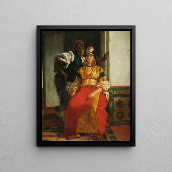 Marie jüdisch in Marokko - Alfred Dehodencq — gerahmtes Bild an der Wand