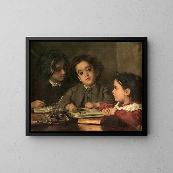 Portraits intimes - Alfred Dehodencq — gerahmtes Bild an der Wand