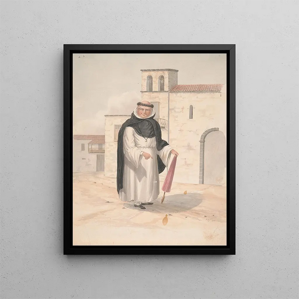 Bruder der Dominikaner - Alfred Diston — gerahmtes Bild an der Wand