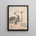 Bruder Franziskus - Alfred Diston — gerahmtes Bild an der Wand