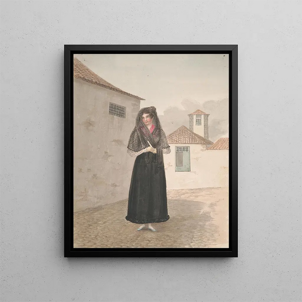 Robe d'église pour dames - Alfred Diston — gerahmtes Bild an der Wand