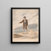 Mann stehend am Ufer - Alfred Diston — gerahmtes Bild an der Wand