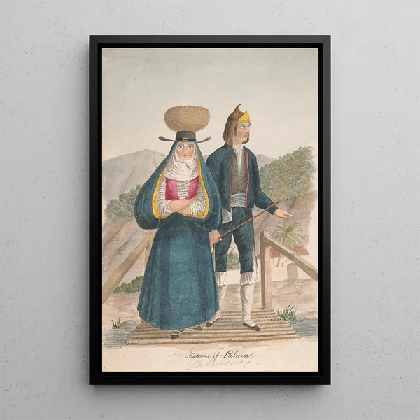 Habitants de La Palma - Alfred Diston — gerahmtes Bild an der Wand
