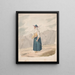 Bauernbild mit Stock La Palma - Alfred Diston — gerahmtes Bild an der Wand