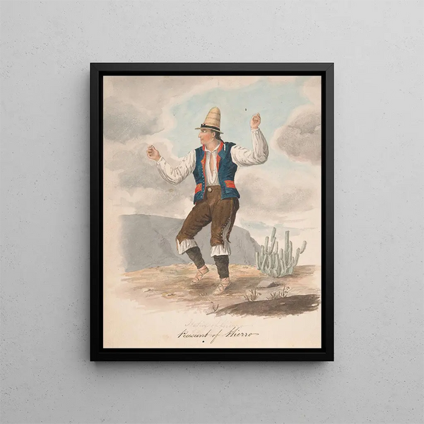 Bauern von Hierro - Alfred Diston — gerahmtes Bild an der Wand