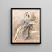 Studie einer schlafenden Dame auf einem Stuhl - Alfred Edward Chalon — gerahmtes Bild an der Wand