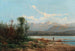 Landschaft mit Bergsee und Fischer - Alfred Godchaux — Ansicht des Kunstwerks