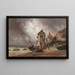 Rückkehr nach Hause vor dem Sturm - Alfred Godchaux — gerahmtes Bild an der Wand