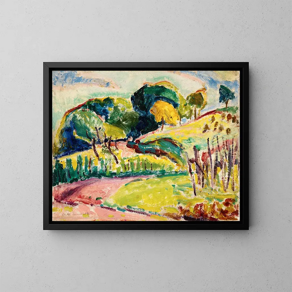 Hügel - Alfred Henry Maurer — gerahmtes Bild an der Wand