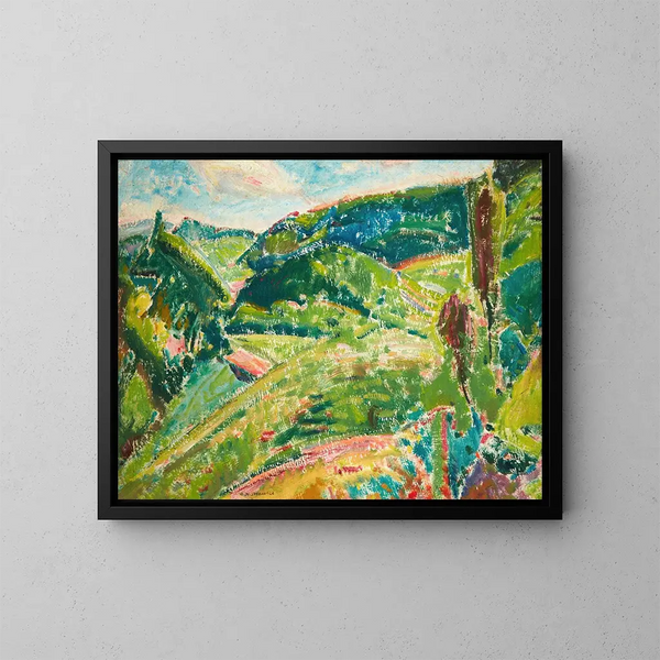 Landschaft - Alfred Henry Maurer — gerahmtes Bild an der Wand