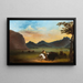 Jagd auf Bisons - Alfred Jacob Miller — gerahmtes Bild an der Wand